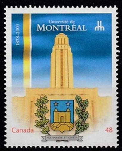 Canada postfris 2003 MNH 2133 - Universiteit van Montreal