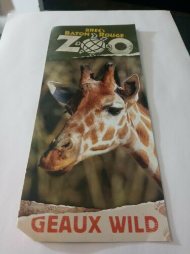 Travel Brochure Brec's Baton Rouge Zoo Geaux Wild Info Guide.
