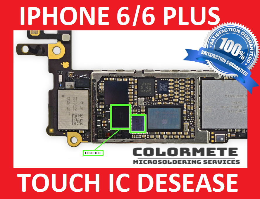 Repair Service For Iphone 6 / 6 Plus Touch Ic Disease, No Touch And Grey Bars.