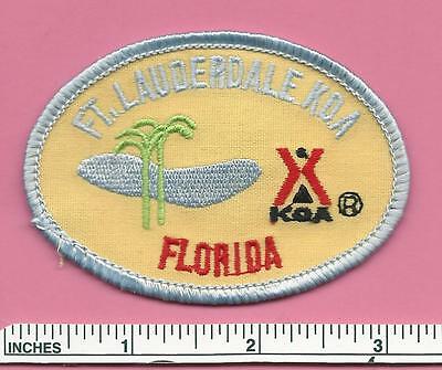 Ft Lauderdale Florida FL State FLA Kampgrounds Of America KOA Camping Camp Patch