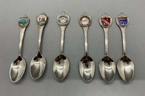 Lot of (6)  Souvenir Collector Spoons State Historic Site City
