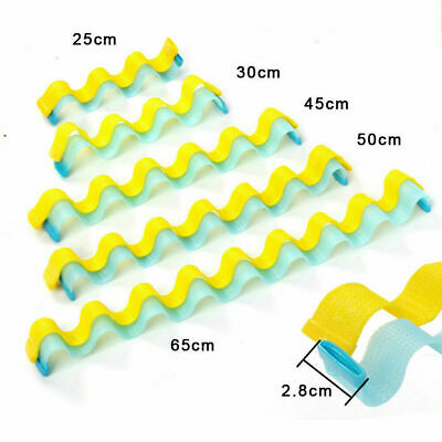 12pcs 25-65cm Water Wave Magic Curlers Formers Leverage Spiral Hairdressing Tool