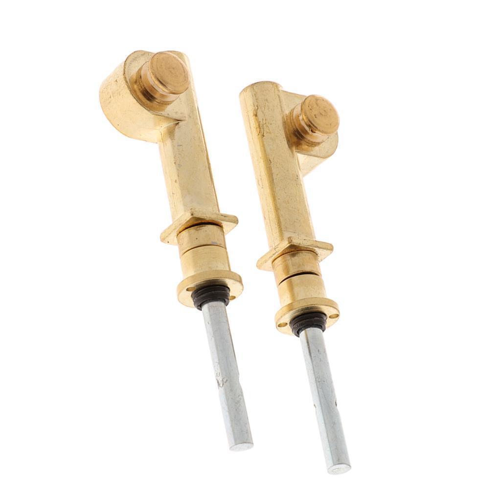 2 Pieces Copper Material Erhu Shaft Easy To Install Music