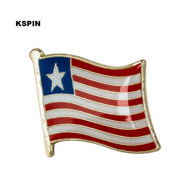 Liberia Flag Lapel Pin 19 X 16mm Hat Tie Tack Badge Pin Free Shipping