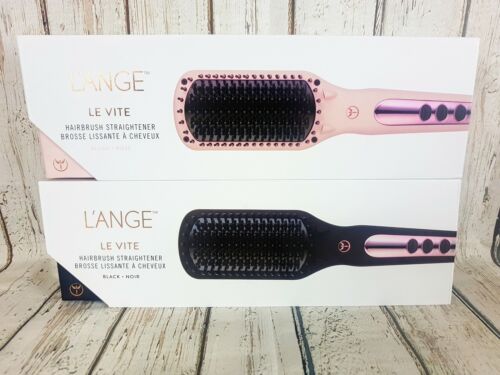 L'ange Le Vite Thermal Active Sleek Hairbrush Hair Straightener Brush-pink/black