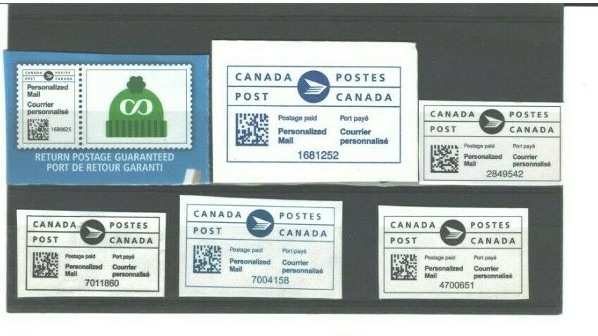 Cinderella Personalized Mail, Canada Post Mailing Labels. Lot 5 -  As Per Scan