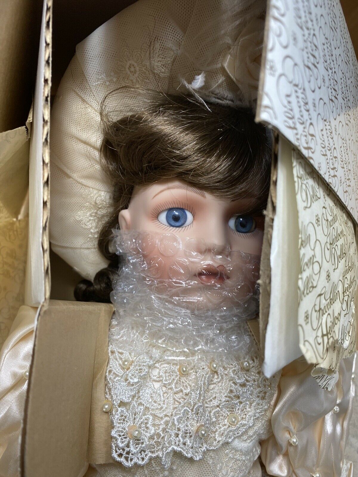 Franklin Heirloom Bebe Bru Victorian Bride Doll *nib *1991