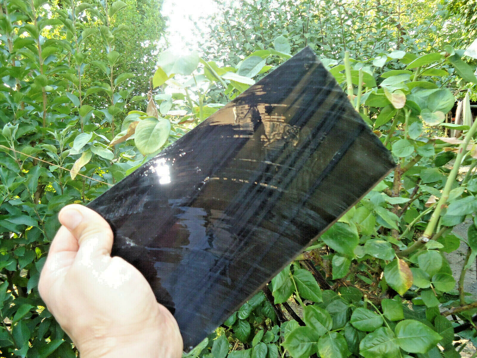 270 X150x 10mm Big Natural Obsidian Preforms Slab For Knapping Knife Arrowhead
