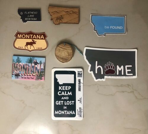 Montana Stickers/Magnets/Trinket (Lot of 8)