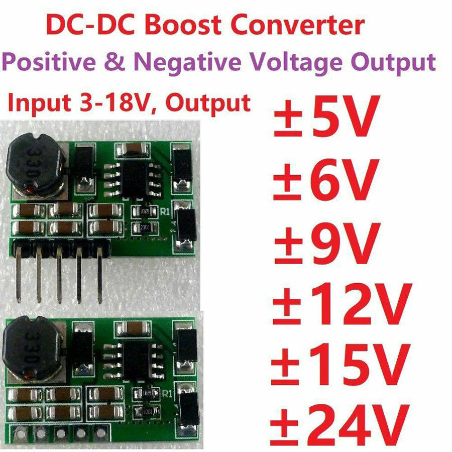 DC Boost Step-up Volt Converter Power Supply Dual Output ±5V ±9V ±12V ±15V ±24V