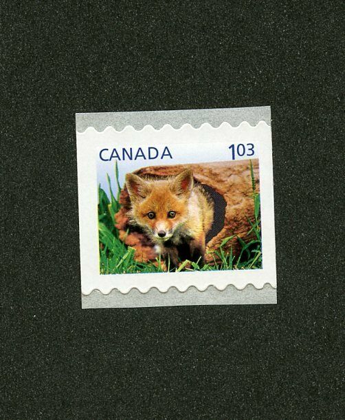 CANADA SCOTT #2427 BABY WILDLIFE RED FOX COIL STAMP MNH
