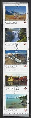 Canada 2019 Scenery "far And Wide" Self Adhesive Coil Stamps Fine Used