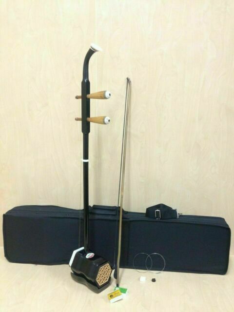 CHINESE MUSICAL INSTRUMENT Fiddle Solid Timber Body Erhu of brand + Erhu box