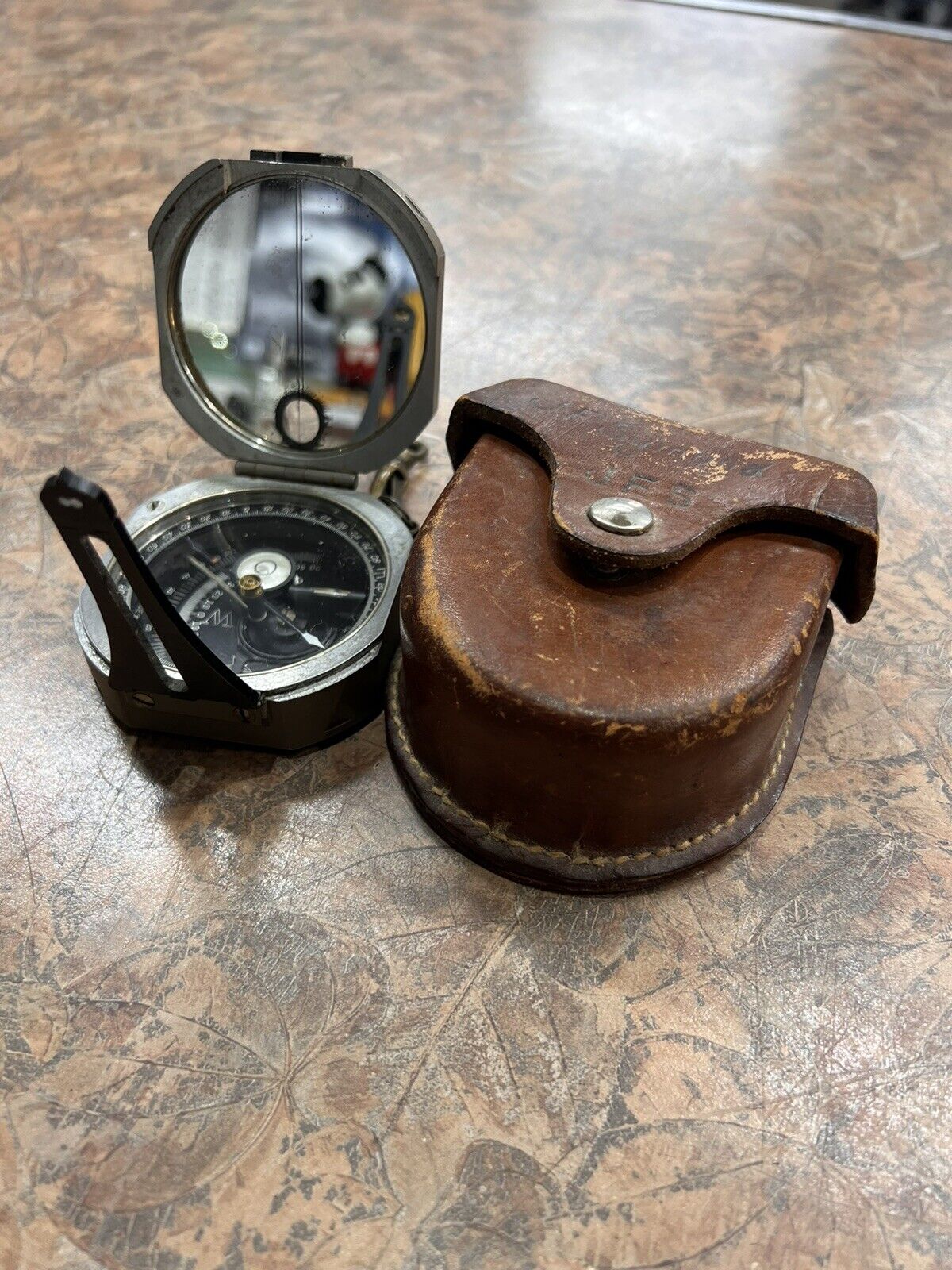D. W. Brunton's Wm. Ainsworth & Sons Compass Pocket Transit W/ Case #33637