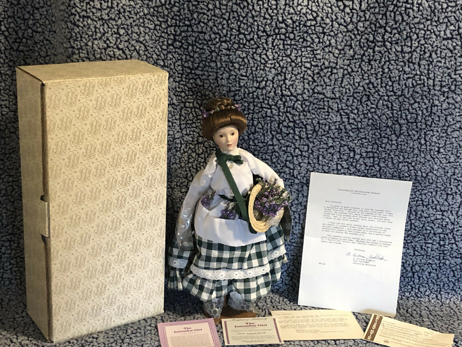 Vintage Franklin Heirloom Dolls, The Lavender Girl, By Kate Lloyd Jones